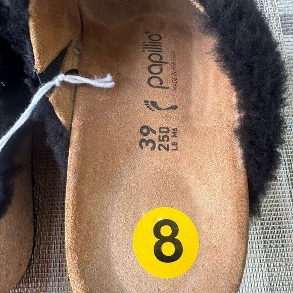 NWT BIRKENSTOCK NAMIKA TEDDY WEDGE
IN BLACK Size US 8 EU 39 - Picture 9 of 12